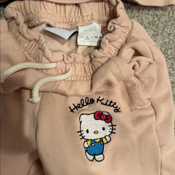 Zara Blush Pink hello kitty tracksuit set age 3 - Picture 4 of 6